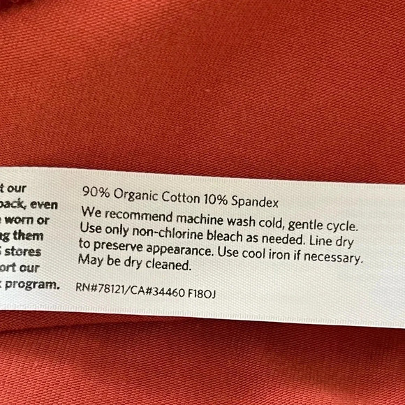 Eileen Fisher Organic Cotton Stretch Jersey Tank Dress in Earthy Orange - Picture 6 of 7